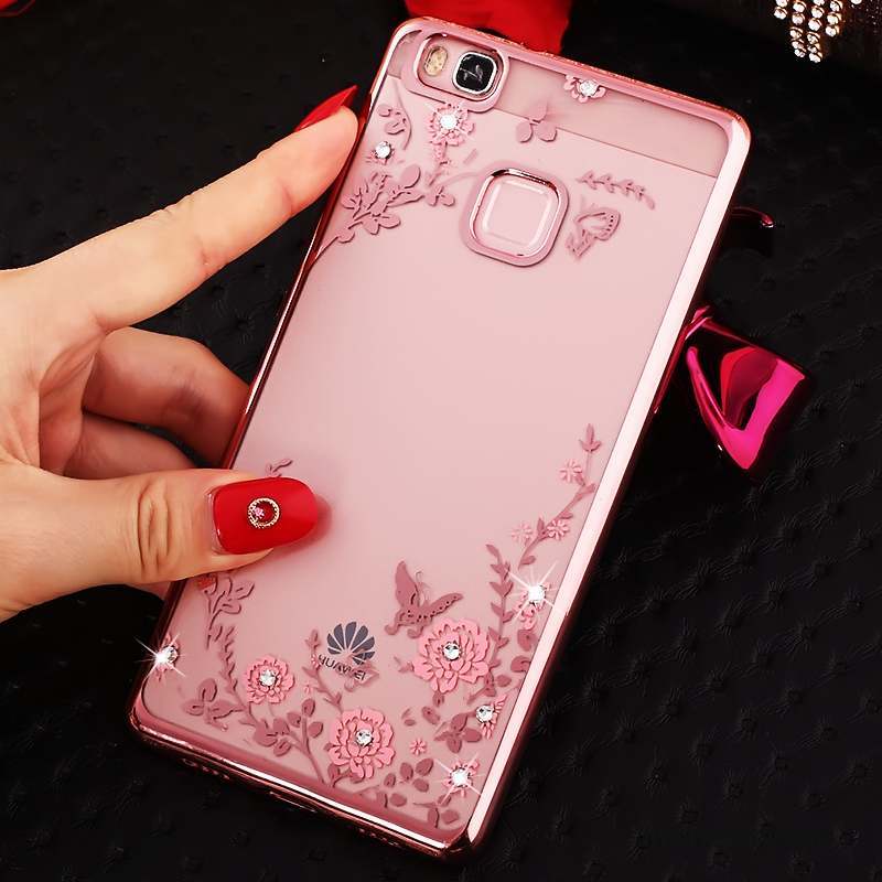 Huawei G9 Lite Coque De Téléphone Tout Compris Protection Anneau Rose Étui