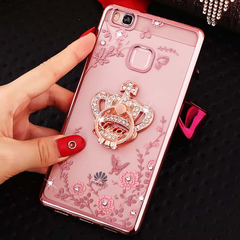 Huawei G9 Lite Coque De Téléphone Tout Compris Protection Anneau Rose Étui