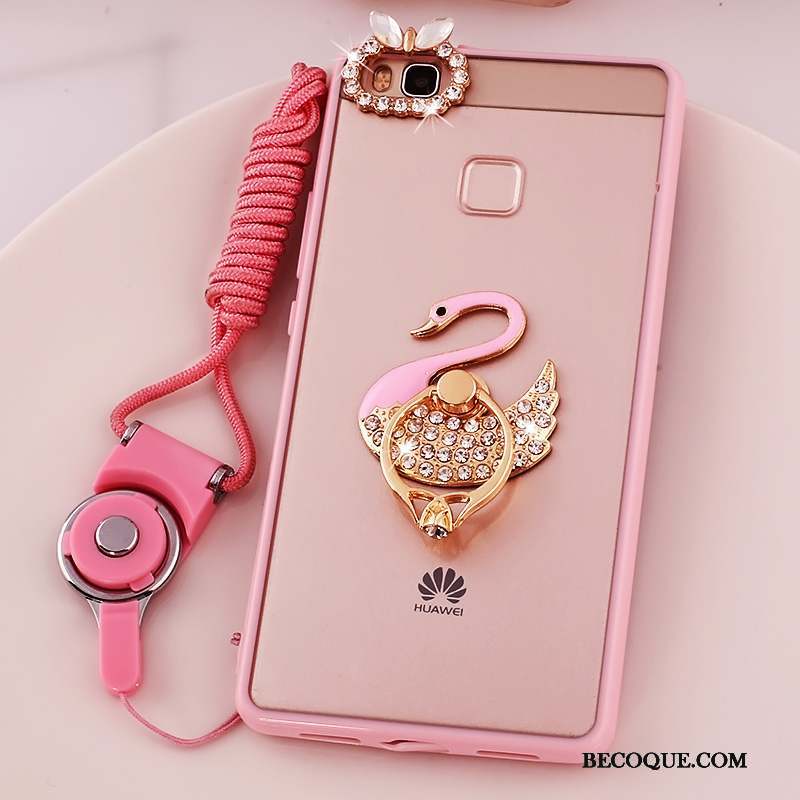 Huawei G9 Lite Fluide Doux Rose Coque Silicone Étui Protection