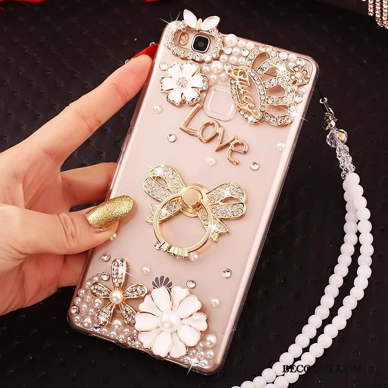 Huawei G9 Lite Strass Incassable Jeunesse Bleu Protection Coque