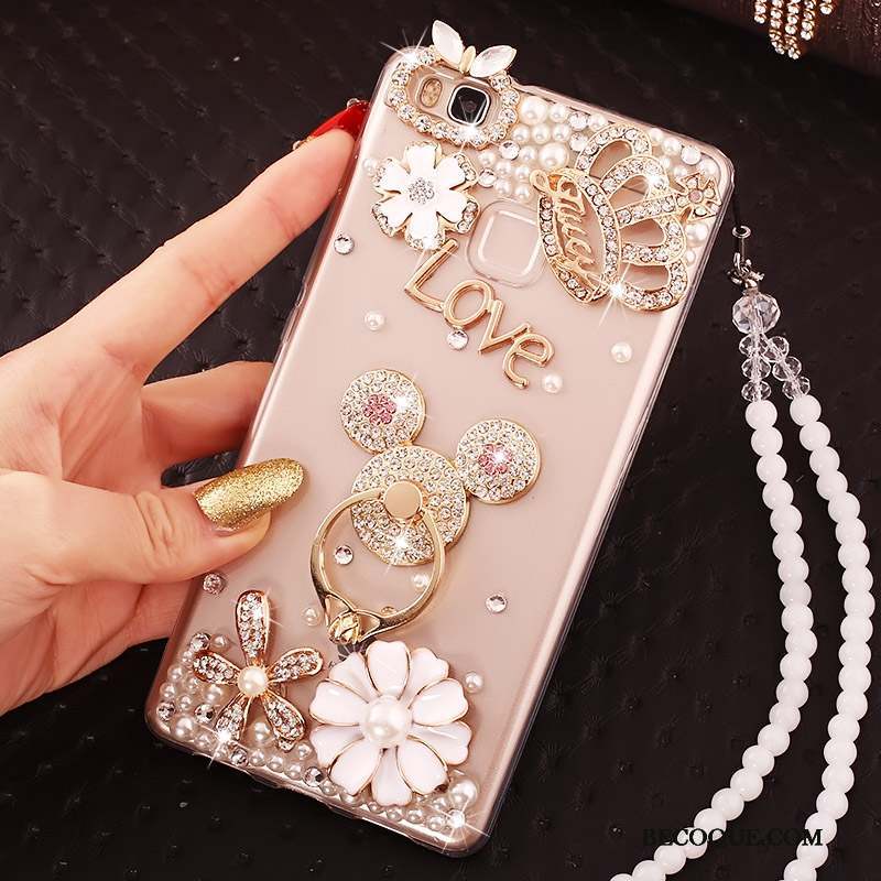 Huawei G9 Lite Strass Incassable Jeunesse Bleu Protection Coque