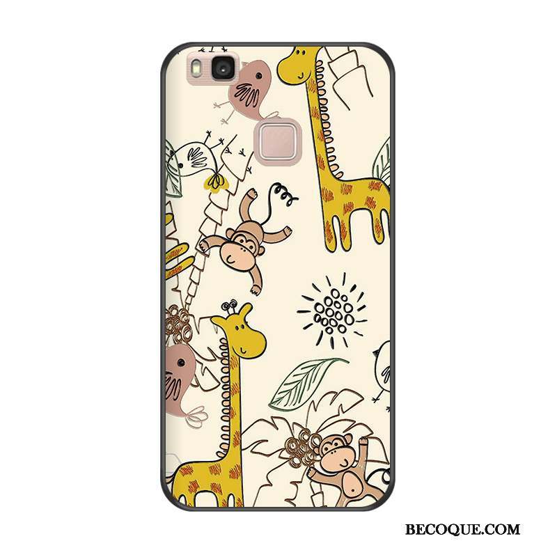 Huawei G9 Lite Étui Blanc Jeunesse Protection Coque Gaufrage
