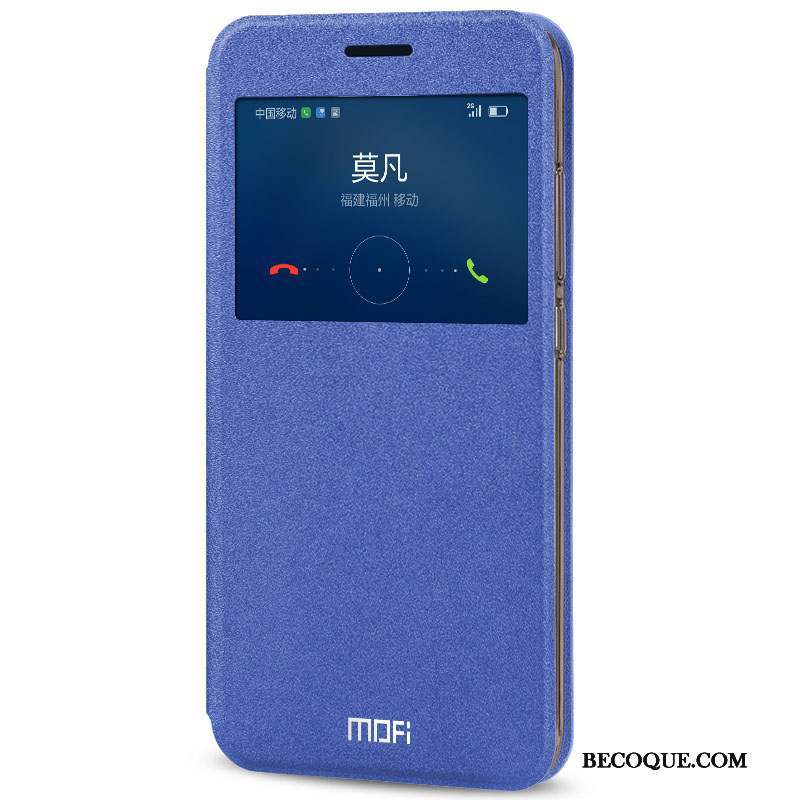 Huawei G9 Plus Bleu Clair Incassable Étui En Cuir Coque Protection De Téléphone