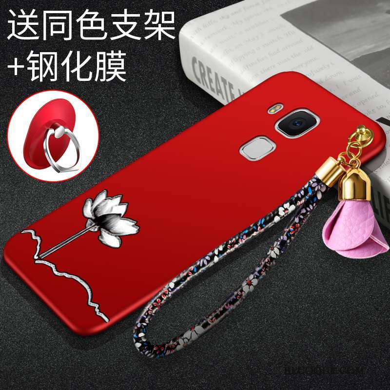 Huawei G9 Plus Coque Créatif Silicone Rouge Incassable Tout Compris Fluide Doux