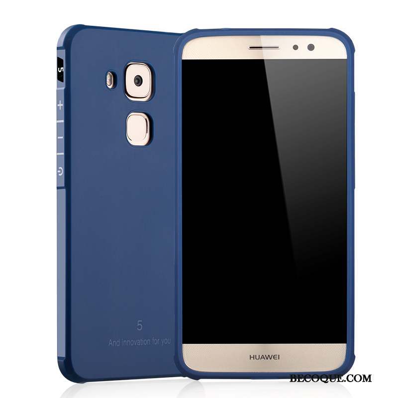 Huawei G9 Plus Coque De Téléphone Fluide Doux Bleu Incassable Très Mince Silicone