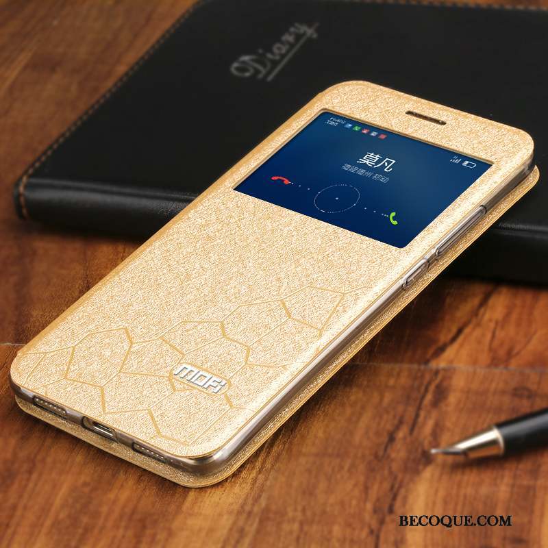 Huawei G9 Plus Coque De Téléphone Incassable Housse Or Protection Étui En Cuir