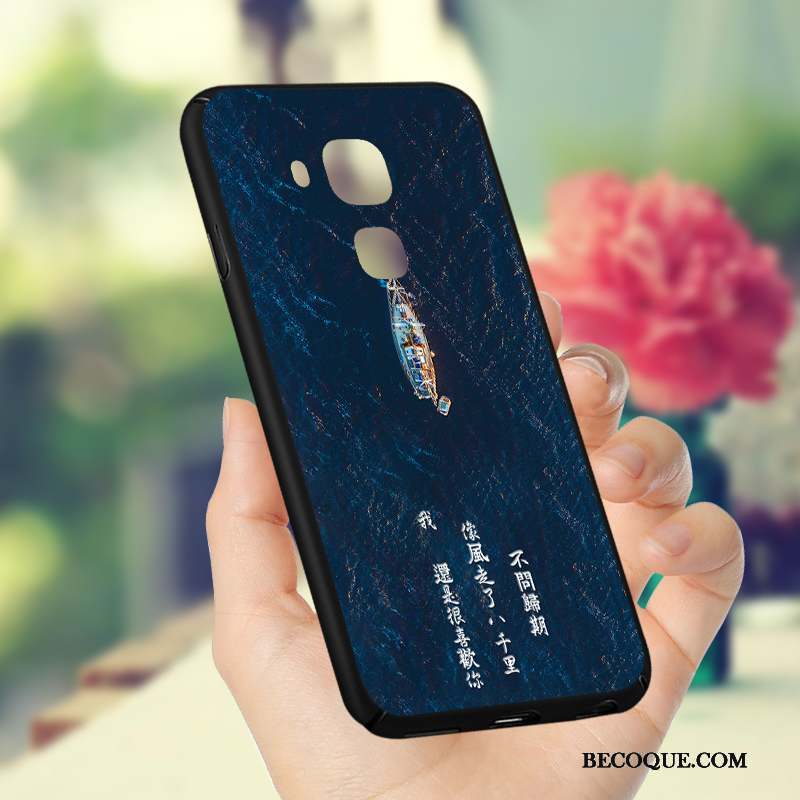 Huawei G9 Plus Coque Difficile Incassable Tout Compris Délavé En Daim Nouveau