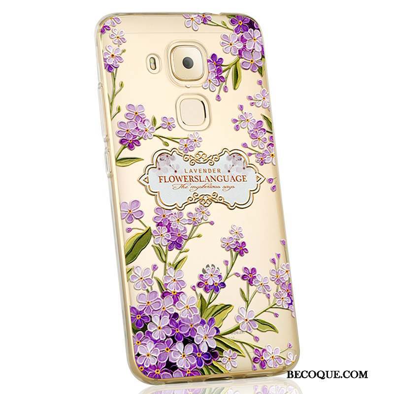 Huawei G9 Plus Coque Personnalité Étui Violet Créatif Dessin Animé Tout Compris