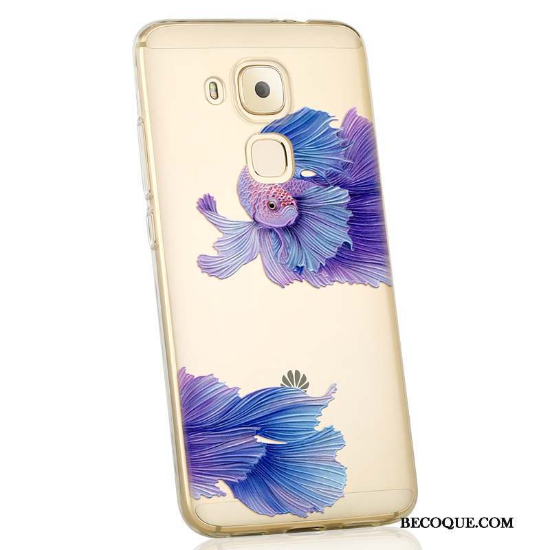 Huawei G9 Plus Coque Personnalité Étui Violet Créatif Dessin Animé Tout Compris