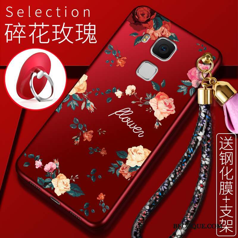 Huawei G9 Plus Coque Silicone Tendance Protection Rouge Créatif Étui