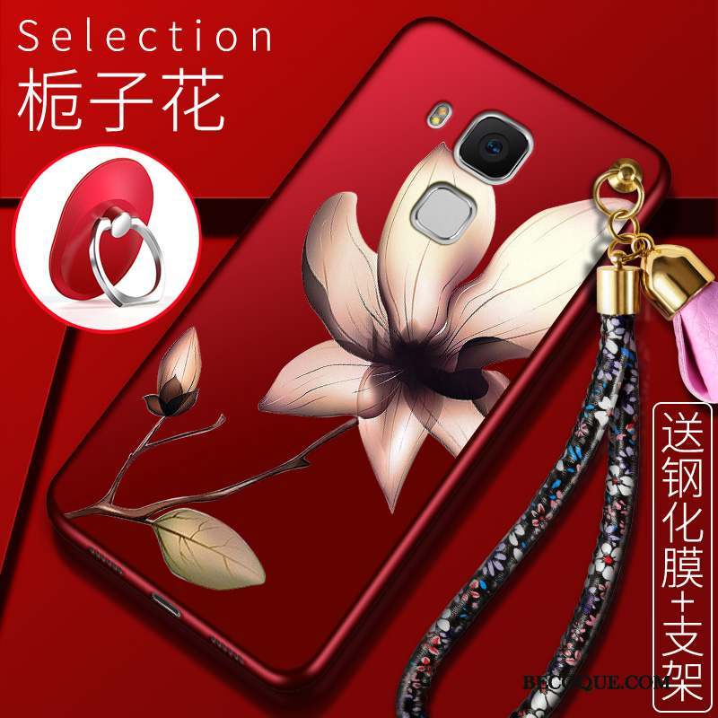 Huawei G9 Plus Coque Silicone Tendance Protection Rouge Créatif Étui