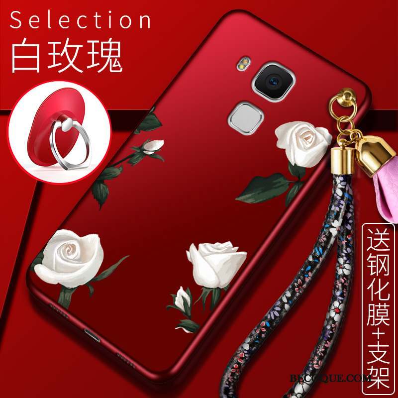 Huawei G9 Plus Coque Silicone Tendance Protection Rouge Créatif Étui