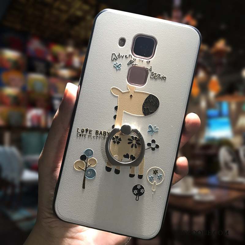 Huawei G9 Plus Coque Étui Bleu Blanc Tout Compris Dessin Animé Fluide Doux