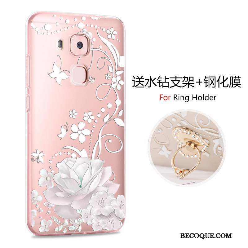 Huawei G9 Plus Dessin Animé Rose Incassable Personnalité Coque Protection