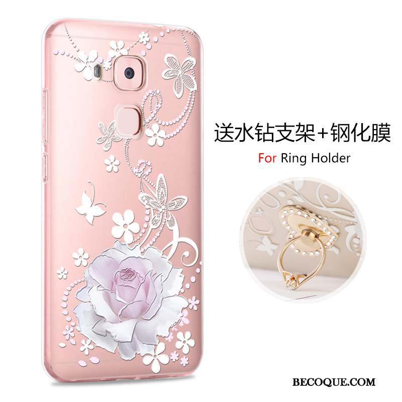 Huawei G9 Plus Dessin Animé Rose Incassable Personnalité Coque Protection