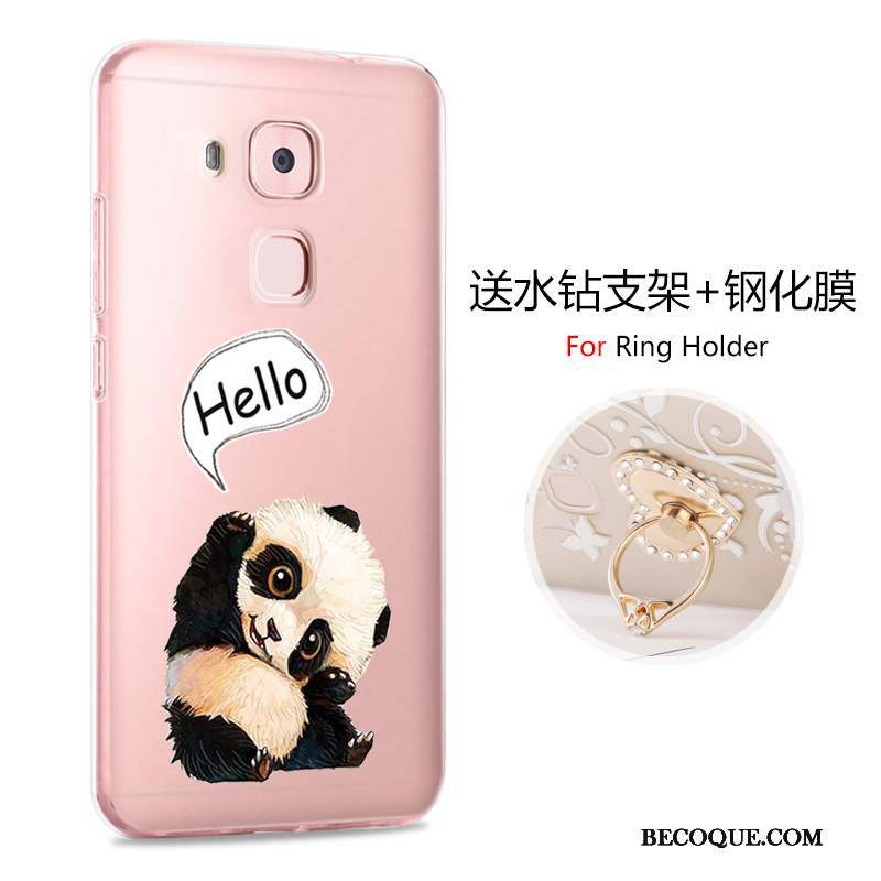 Huawei G9 Plus Dessin Animé Rose Incassable Personnalité Coque Protection