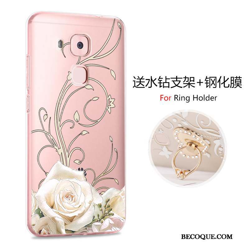 Huawei G9 Plus Dessin Animé Rose Incassable Personnalité Coque Protection