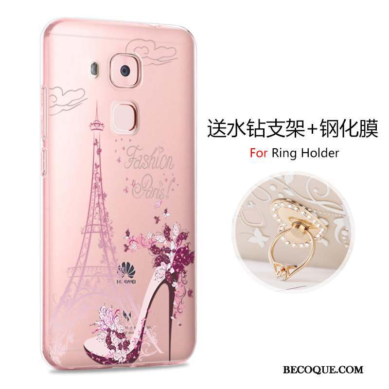 Huawei G9 Plus Dessin Animé Rose Incassable Personnalité Coque Protection