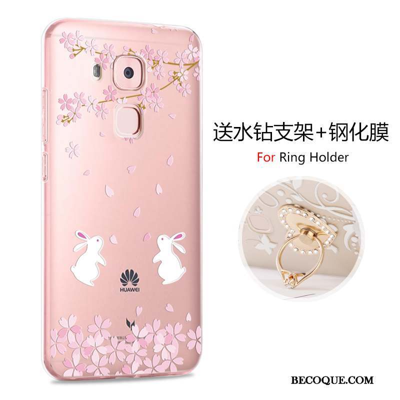 Huawei G9 Plus Dessin Animé Rose Incassable Personnalité Coque Protection