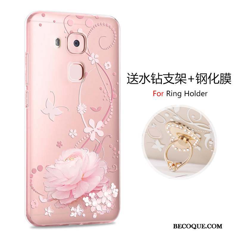 Huawei G9 Plus Dessin Animé Rose Incassable Personnalité Coque Protection