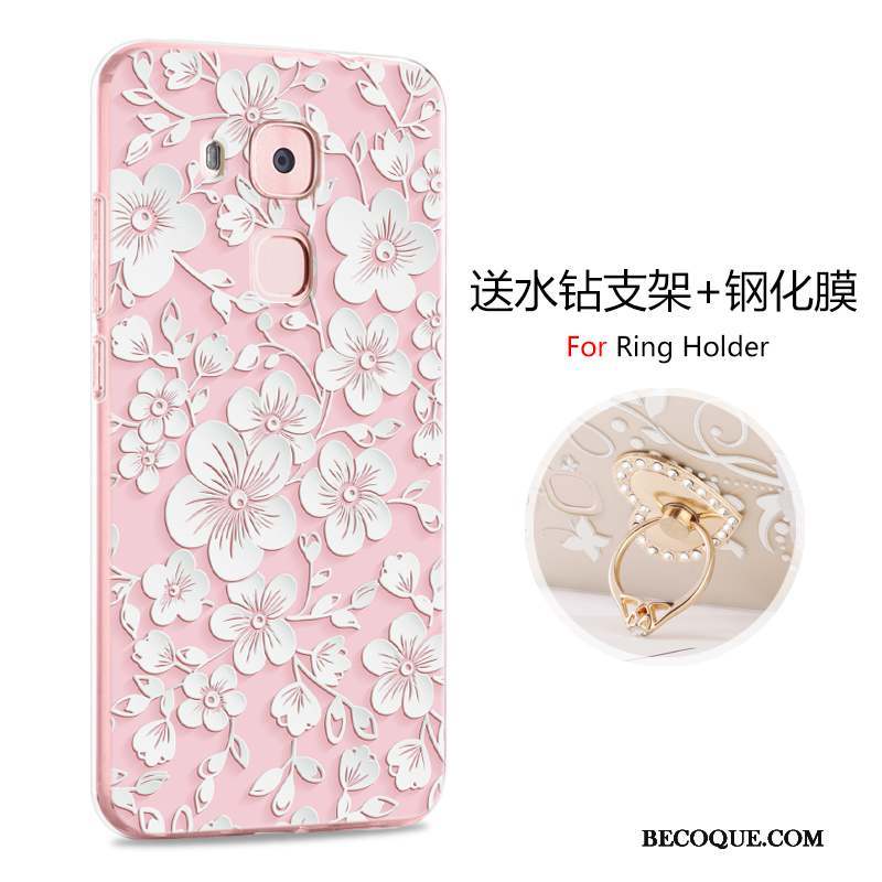 Huawei G9 Plus Dessin Animé Rose Incassable Personnalité Coque Protection