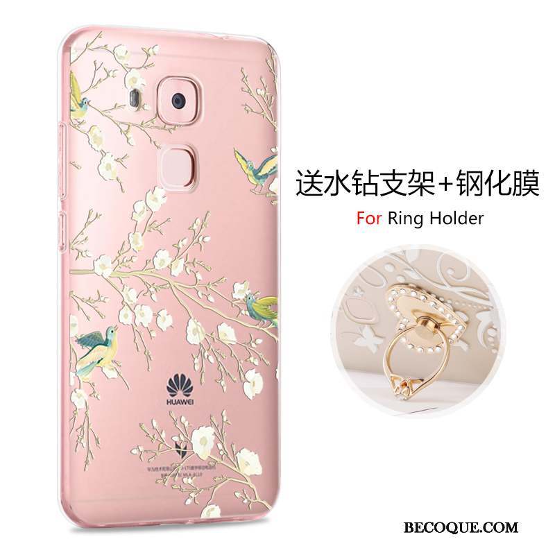 Huawei G9 Plus Dessin Animé Rose Incassable Personnalité Coque Protection