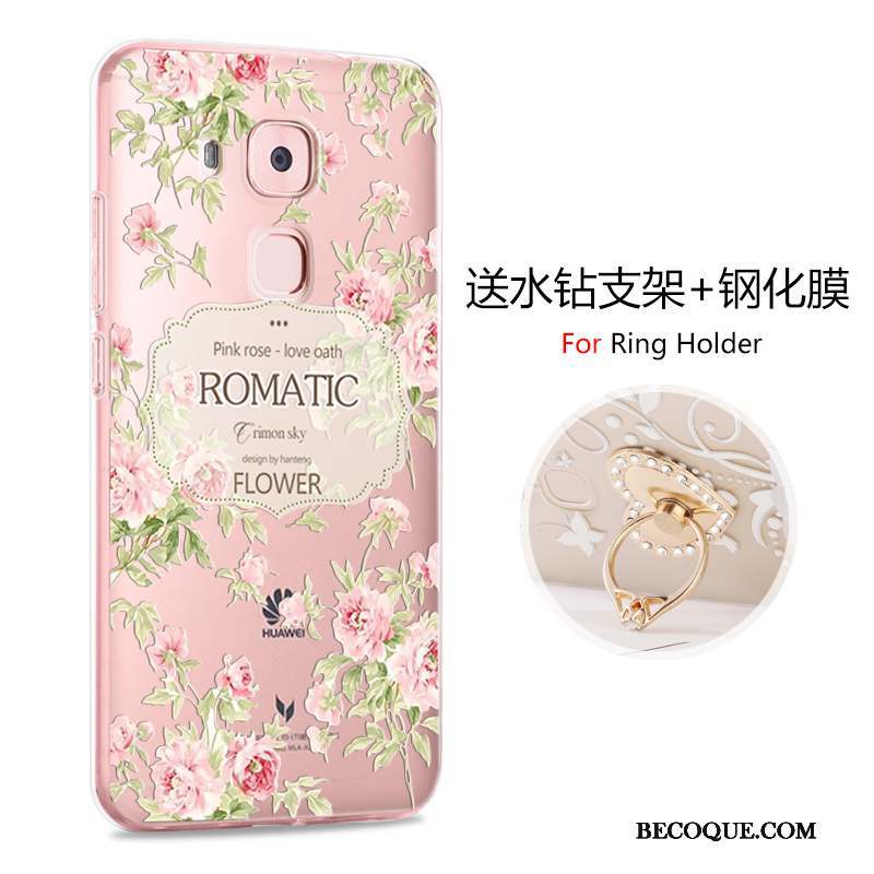 Huawei G9 Plus Dessin Animé Rose Incassable Personnalité Coque Protection