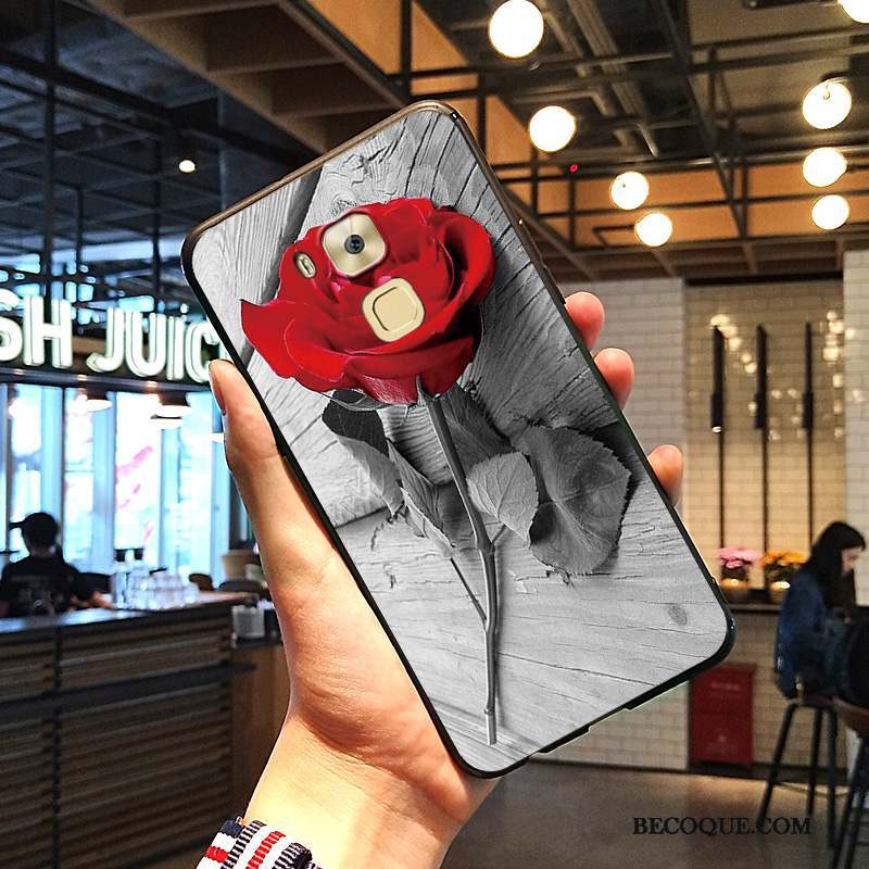 Huawei G9 Plus Fluide Doux Coque De Téléphone Rose Étui Incassable Art