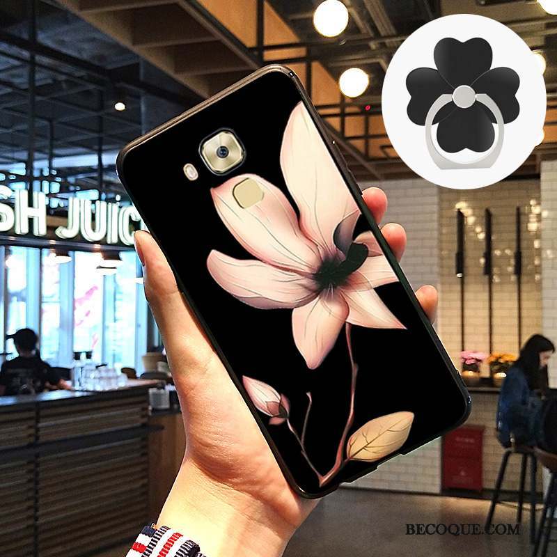 Huawei G9 Plus Fluide Doux Coque De Téléphone Rose Étui Incassable Art