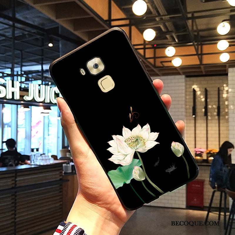 Huawei G9 Plus Fluide Doux Coque De Téléphone Rose Étui Incassable Art