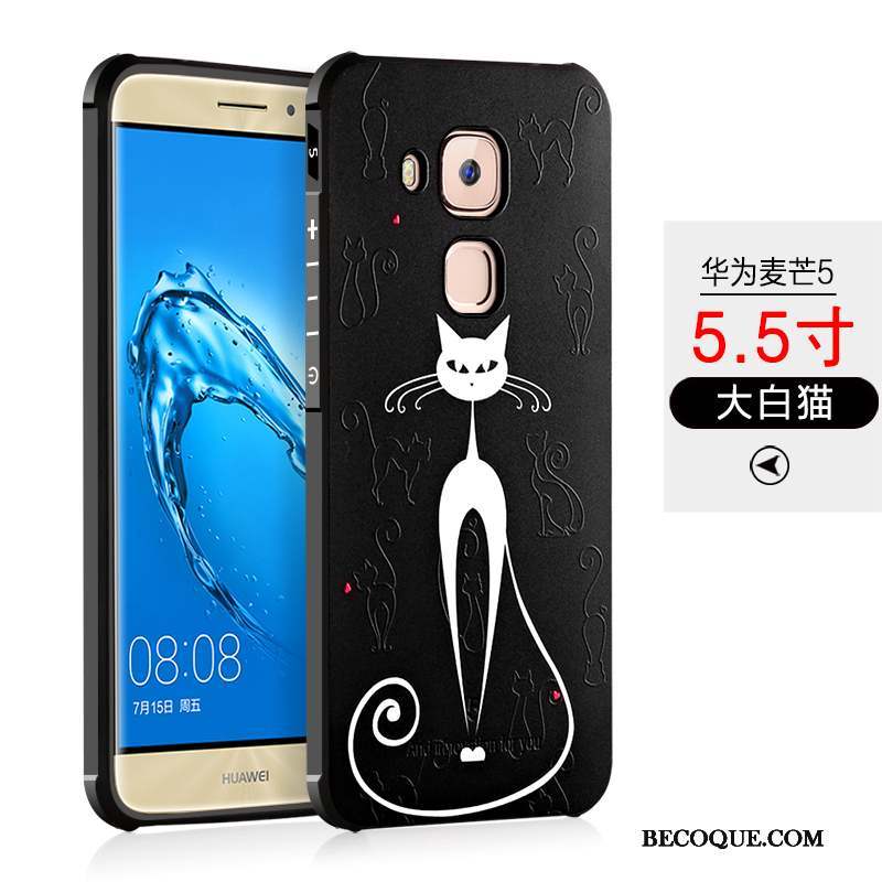 Huawei G9 Plus Incassable Coque De Téléphone Noir Protection Silicone Étui