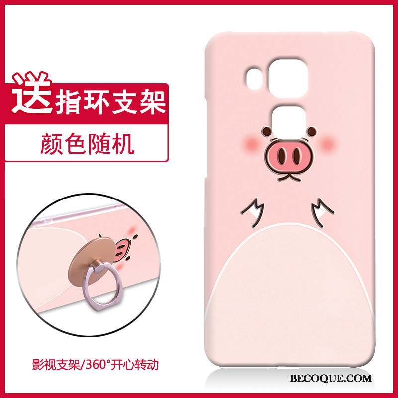 Huawei G9 Plus Incassable Coque Rose Difficile Fluide Doux De Téléphone