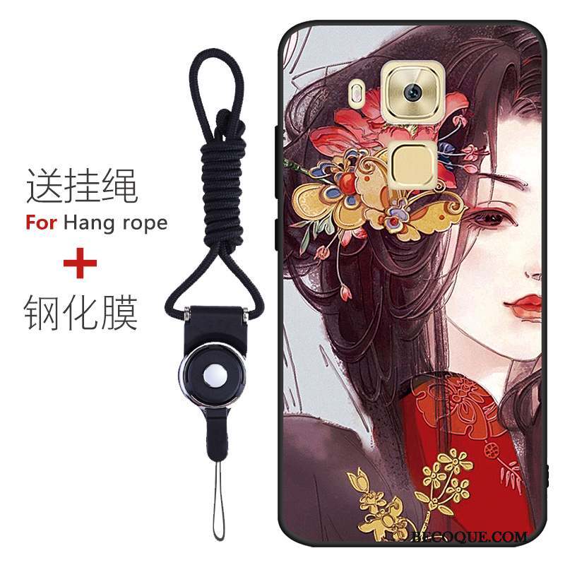 Huawei G9 Plus Modèle Étui Incassable Fluide Doux Délavé En Daim Coque De Téléphone