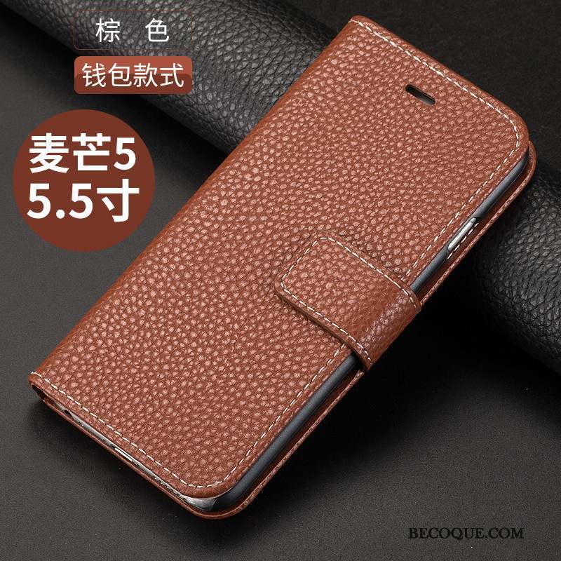 Huawei G9 Plus Or Coque De Téléphone Incassable Étui En Cuir Tout Compris Clamshell