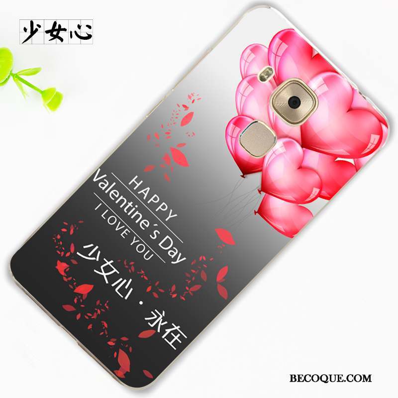 Huawei G9 Plus Protection Tendance Rose Ornements Suspendus Étui Coque