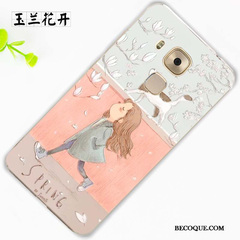 Huawei G9 Plus Protection Tendance Rose Ornements Suspendus Étui Coque