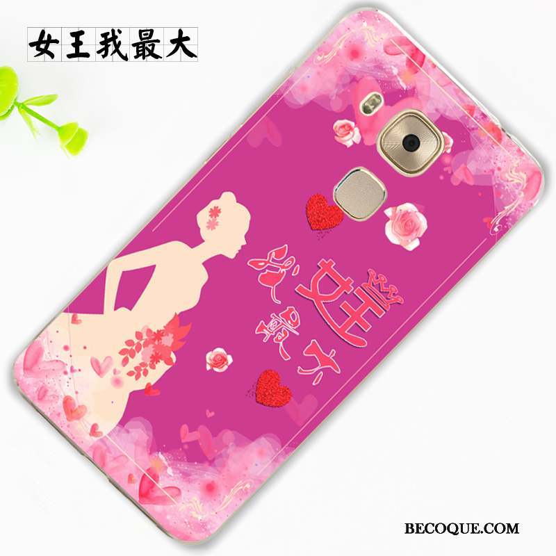 Huawei G9 Plus Protection Tendance Rose Ornements Suspendus Étui Coque