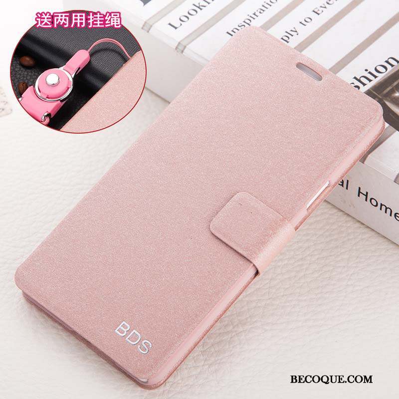 Huawei G9 Plus Rose Incassable Étui En Cuir Protection Coque De Téléphone