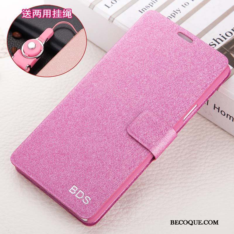 Huawei G9 Plus Rose Incassable Étui En Cuir Protection Coque De Téléphone