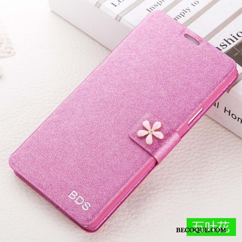 Huawei G9 Plus Rose Incassable Étui En Cuir Protection Coque De Téléphone