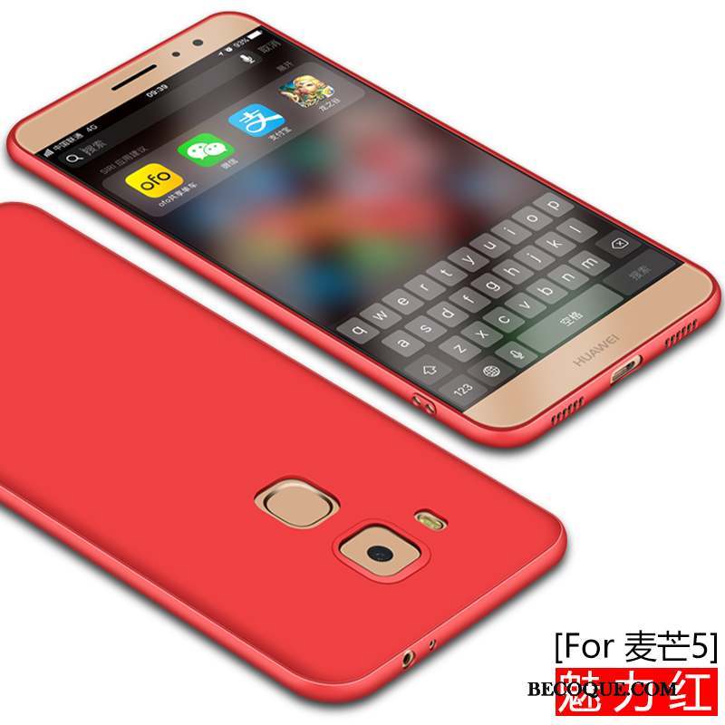 Huawei G9 Plus Silicone Coque De Téléphone Tout Compris Rose Incassable Délavé En Daim