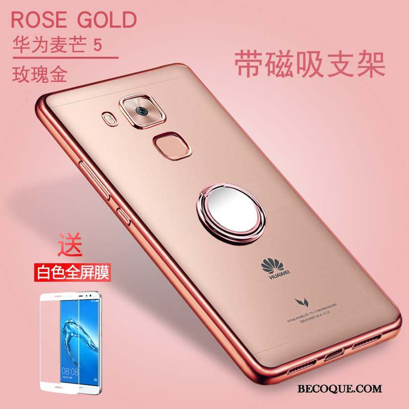 Huawei G9 Plus Transparent Coque De Téléphone Silicone Rouge Fluide Doux Nouveau