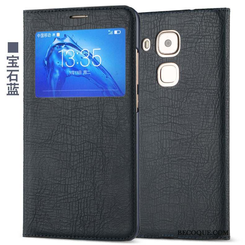 Huawei G9 Plus Téléphone Portable Incassable Housse Étui En Cuir Blanc Coque De Téléphone