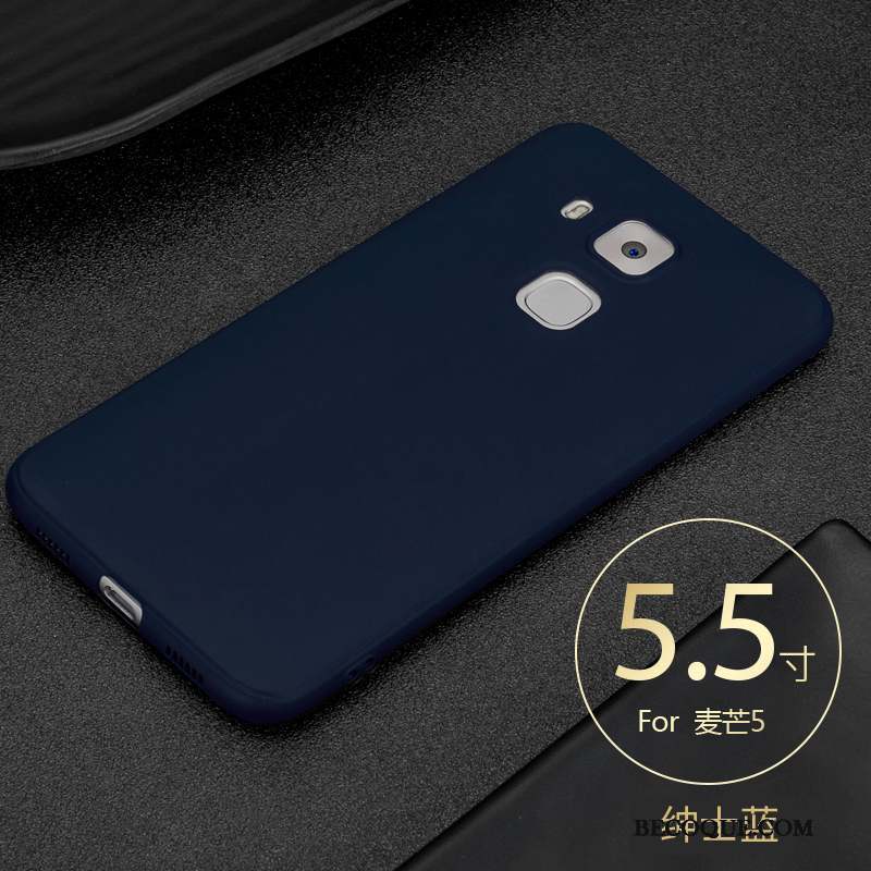 Huawei G9 Plus Étui Coque De Téléphone Très Mince Simple Délavé En Daim Fluide Doux