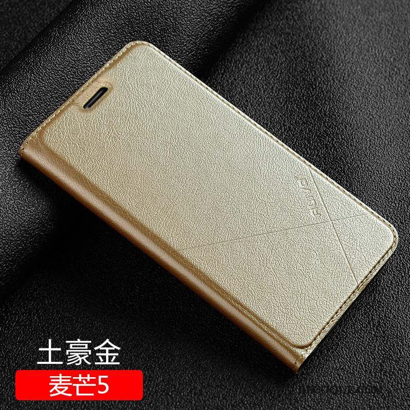 Huawei G9 Plus Étui En Cuir Clamshell Coque De Téléphone Bleu Marin Incassable Protection