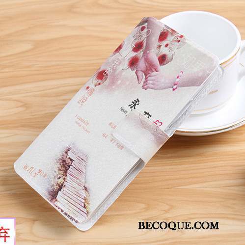 Huawei G9 Plus Étui En Cuir Rose Protection Clamshell Coque De Téléphone