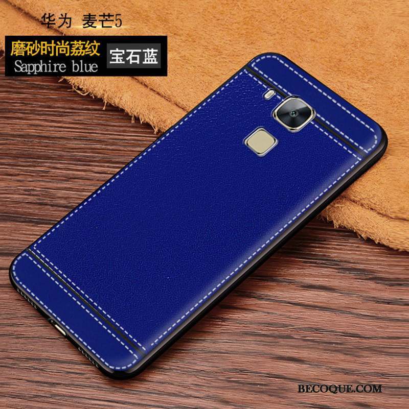 Huawei G9 Plus Étui Fluide Doux Silicone Protection Bleu Coque De Téléphone