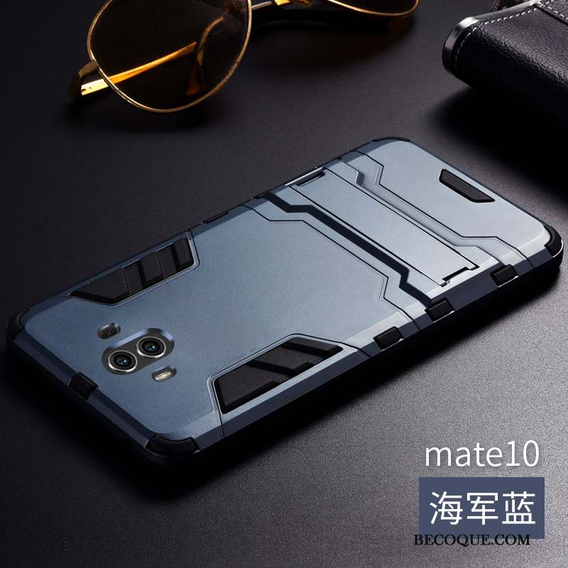 Huawei Mate 10 Bleu Clair Coque De Téléphone Alliage Tendance Métal