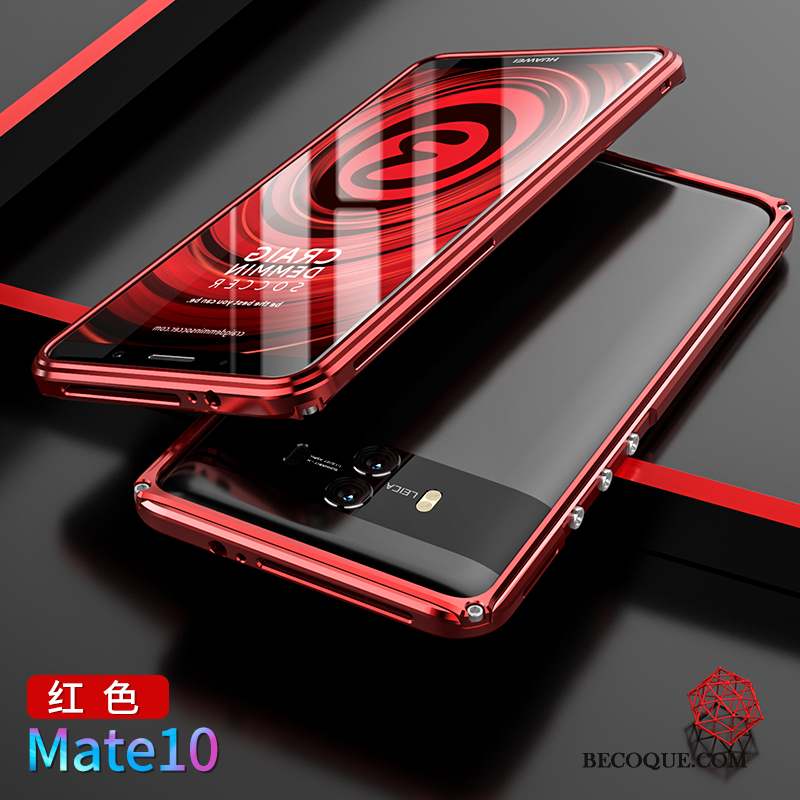 Huawei Mate 10 Border Couvercle Arrière Protection Étui Métal Coque De Téléphone