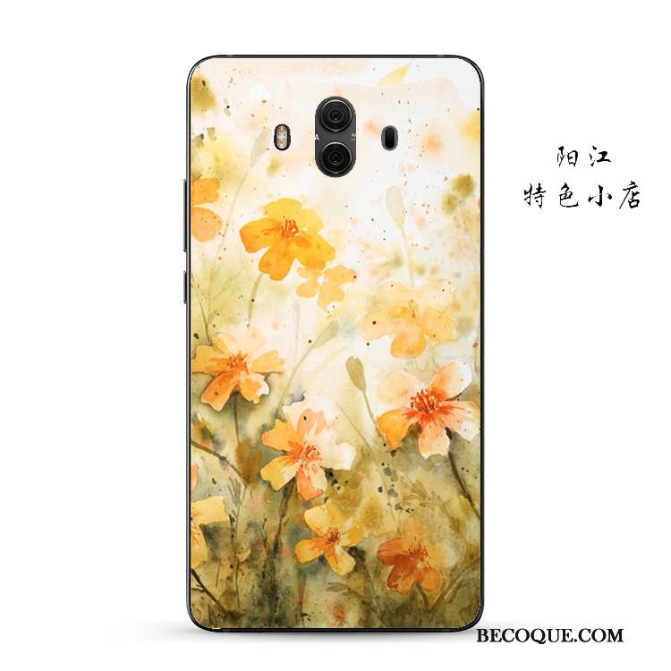 Huawei Mate 10 Business Protection Coque De Téléphone Pétale Incassable Gaufrage